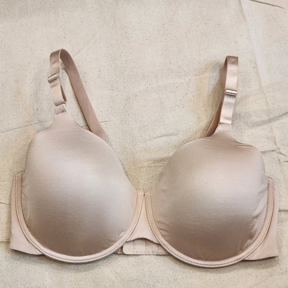 New 73132 Natori Liquid Full Fit Contour Underwire Bra 34DD Tan Nude Beige